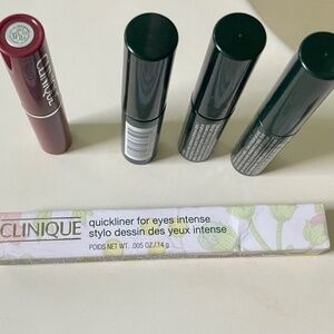 Clinique minis set NWT, Almost Lipstick, Mascara, Quickliner, make up remover